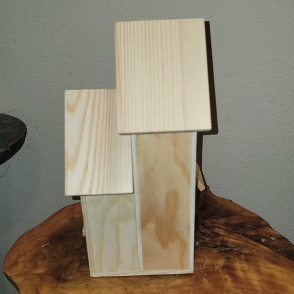 Christmas Winter Birdhouse Arrangement Bird Table Decor Farmhouse Rustic Cabin - Picture 11 of 11